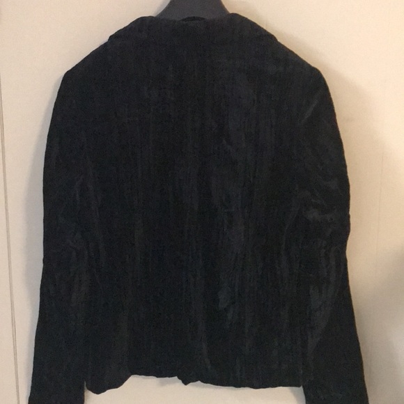 BOB MACKIE Vintage Velvet Jacket BLACK Sz 10 - Picture 5 of 8